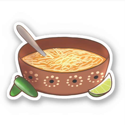Sticker Sopa De Fideo (Devant)