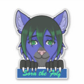 Sticker Sora l'autocollant de la fenêtre Folf (Devant)