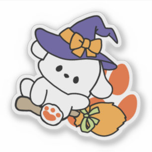 Sticker Sorcière à mâcher en entraînement - Chien d'Hallow