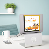 Sticker Sorcière Chemin vers l'équipage de la fête d'Hallo (Ordinateur portable sur le bureau)