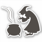 Sticker sorcière cuisine (Devant)