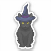 Sticker Sorcière de chat (Devant)