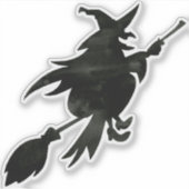 Sticker Sorcière volante (Devant)
