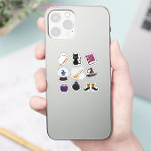 Sticker Sorcières d'Halloween Chat Noir (Téléphone)