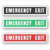 Sticker Sortie d'urgence (Devant)