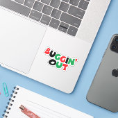 Sticker Sortir du boggin (Ordinateur portable avec iPhone)