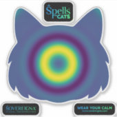 Sticker Sorts pour chats : Calmer Kitty (Calmant) (Devant)