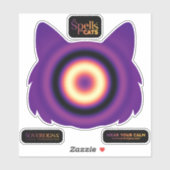 Sticker Sorts pour chats : Chat timide (Apaisant) (Feuille)