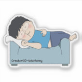 Sticker sosoHoney(60) dormir (Devant)
