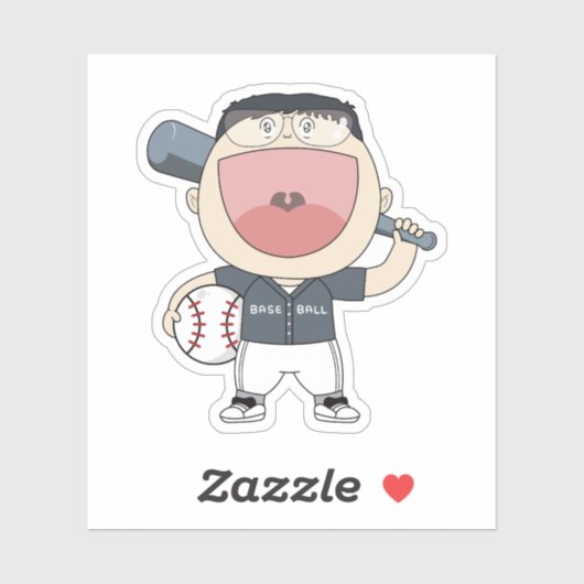 Sticker sosoHoney baseball (Feuille)