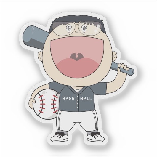 Sticker sosoHoney baseball (Devant)