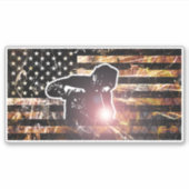 Sticker Soudage des étincelles et flammes (Devant)