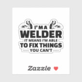 Sticker Soudure Soudure Soudure Fabrication de métal Drôle (Feuille)