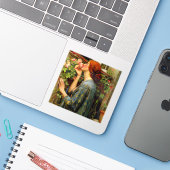Sticker Soul of the Rose John William Waterhouse (Ordinateur portable avec iPhone)