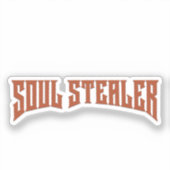Sticker Soul Stealer Funny Redhead Heavy Metal Typography (Recto)