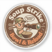 Sticker Soupe Strike Bowl Reloder Combat Food (Devant)