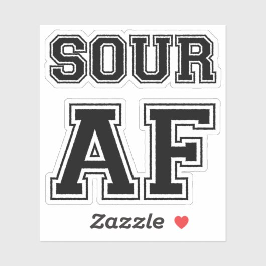 STICKER SOUR AF (Feuille)
