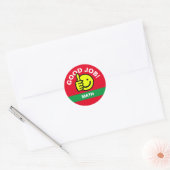 Sticker souriant "Bon Travail" - Personnaliser (Enveloppe)