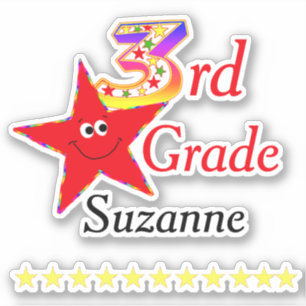 Sticker Sourire Bonne étoile 3e année