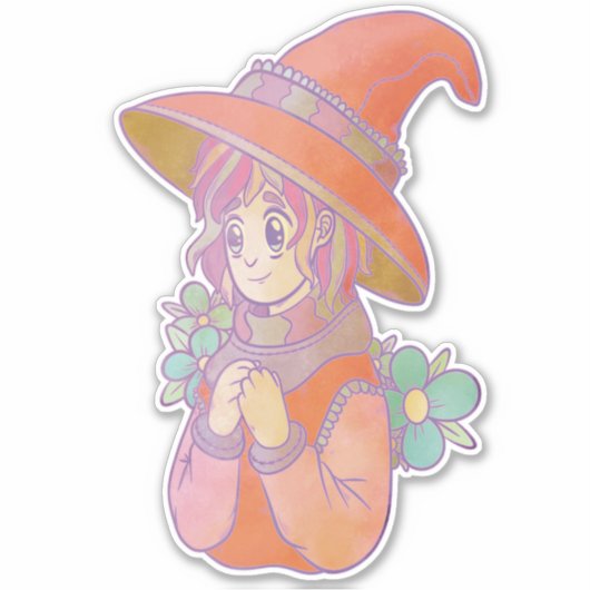 Sticker Sourire de Sorcière (Devant)