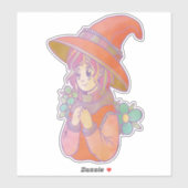 Sticker Sourire de Sorcière (Feuille)