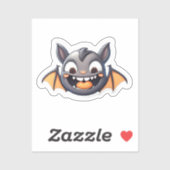 Sticker Sourires éffrayants : Chauve-souris d'Halloween (Feuille)