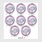 Sticker Souris Anime Girl (Feuille)