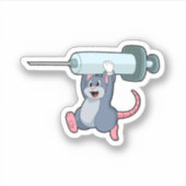 Sticker Souris comme infirmière avec Syringe.PNG (Devant)