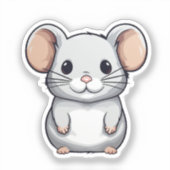 Sticker souris de dessin (Recto)