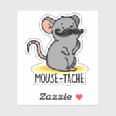 Sticker Souris Drôle Mouse Pun (Feuille)