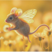 Sticker Souris Fée dans le jardin (Devant)