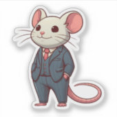 Sticker souris, grande souris patron (Devant)