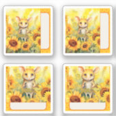 Sticker Souris tournesol (Recto)