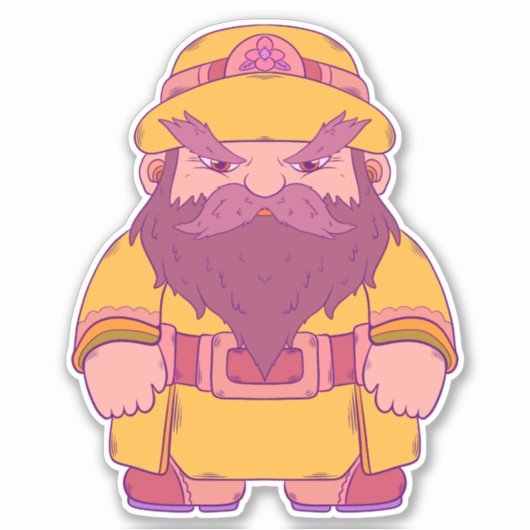 Sticker Sous la pluie (Devant)