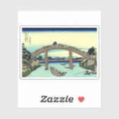 Sticker Sous le pont Mannen à Fukagawa (Feuille)