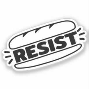 Sticker Sous Sandwich résiste au fascisme
