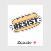 Sticker Sous Sandwich résiste au fascisme (Feuille)