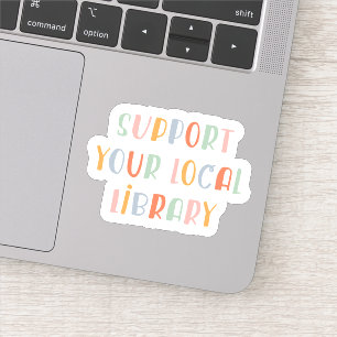 Sticker Soutenez votre bibliothèque locale