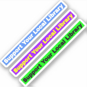Sticker Soutenez votre bibliothèque locale