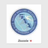Sticker South African Airways Africa (Feuille)