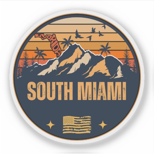 Sticker South Miami, Floride (Devant)