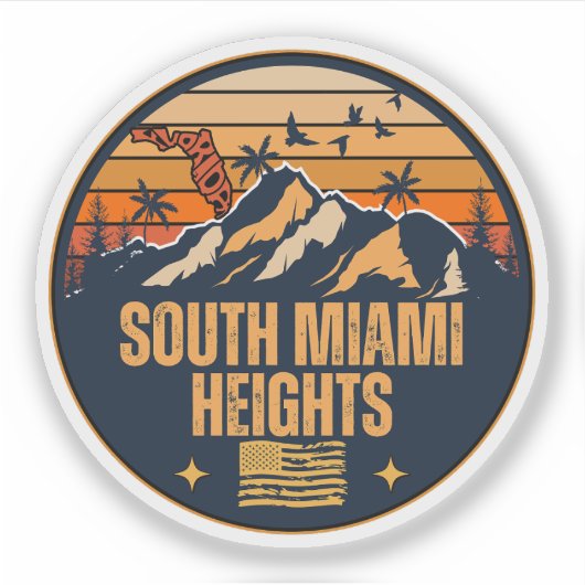 Sticker South Miami Heights, Floride (Devant)