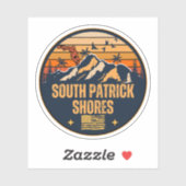 Sticker South Patrick Shores, Floride (Feuille)