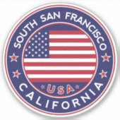 Sticker South San Francisco (Devant)