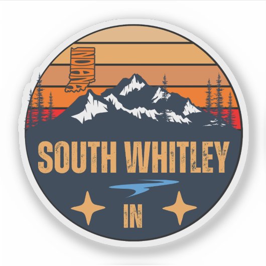 Sticker South Whitley, Indiana (Devant)