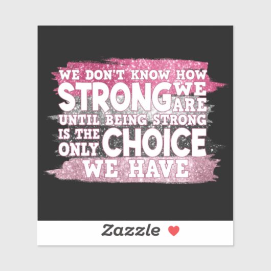 Sticker Soutien au cancer du sein (Feuille)