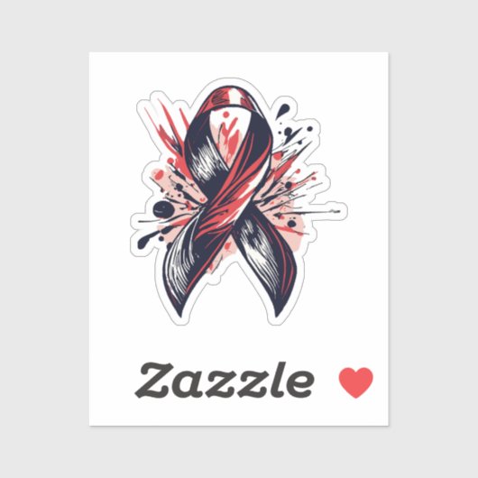 Sticker Soutien du cancer (Feuille)
