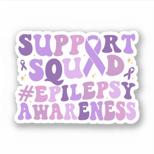 Sticker Soutien Escadron Epilepsie Mois de sensibilisation (Devant)