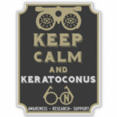 Sticker Soutien Et Sensibilisation À Keratoconus (Devant)