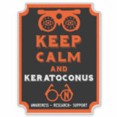 Sticker Soutien Et Sensibilisation À Keratoconus (Devant)